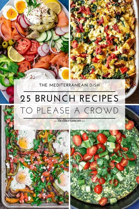 Our best brunch recipes to please a crowd, with our favorite easy brunch ideas for lazy weekend mornings and brunch parties alike! Outdoor Brunch Menu Ideas, Gourmet Brunch Ideas, Poolside Brunch Ideas, Lunch Recipes For A Crowd, Brunch Recipes Healthy, European Brunch, Summer Brunch Ideas, Sunday Brunch Ideas, Host Brunch