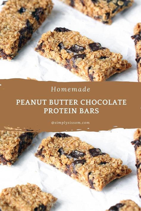 Homemade Peanut Butter Protein Bars are a healthy breakfast or easy snack. DIY protein bars are budget friendly too! Homemade High Protein Bars, Protein Cereal Bars, Homemade Protein Bars Low Calorie, Protein Bars With Protein Powder, High Protein Bars Homemade, Protein Bars Homemade Healthy, Homemade Peanut Butter Protein Bars, Easy Protein Bar Recipe, Diy Granola Bars