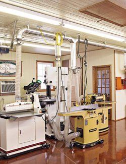 Shop Dust Collection, Baseboard Heating, Woodworking Equipment, Dust Collection System, Shop Vacuum, Wood Magazine, Workshop Design, Shop Layout, Woodworking Workshop