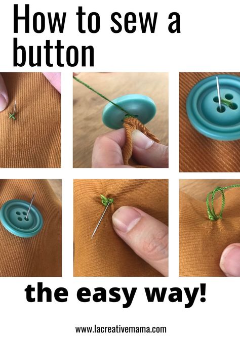 Sewing On A Button By Hand, How To Sow A Button, Sewing Buttons Tutorial, Button Sewing Technique, Sewing On A Button, How To Sew On A Button By Hand, How To Sew A Button On Pants, Sewing On Buttons, How To Sew Button Holes By Hand