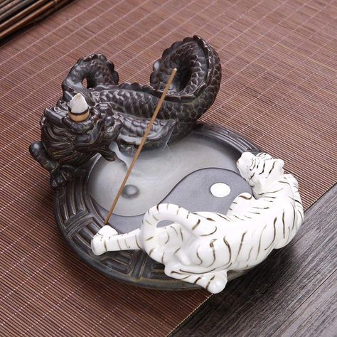 Dragon Incense Burner, Aroma Burner, Backflow Incense Burner, Feng Shui House, Incense Burner Holder, Ceramic Incense Holder, Backflow Incense, Burning Incense, Incense Sticks Holder