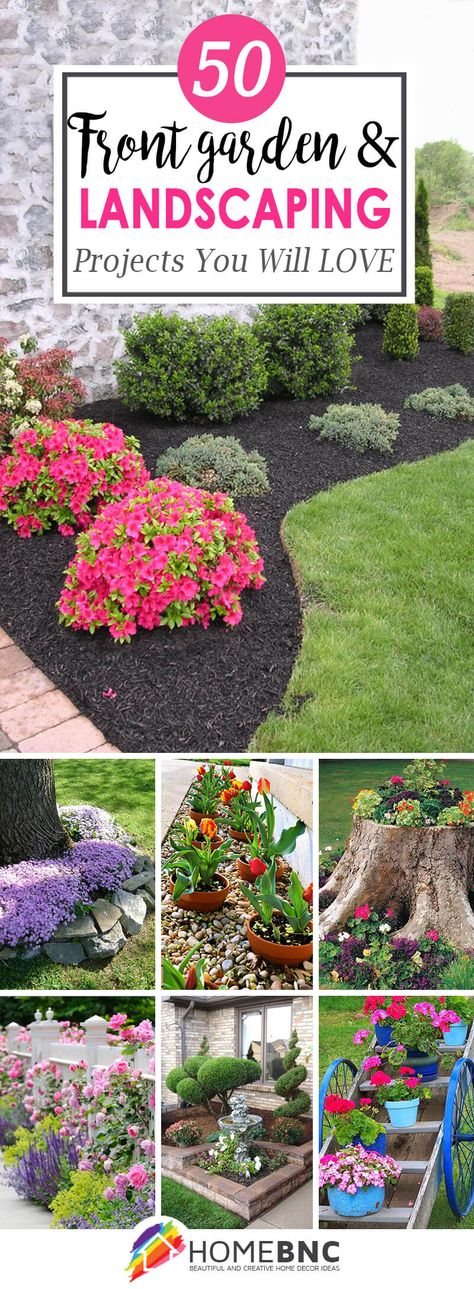 Front Garden Ideas Front Garden Ideas, Front Garden Landscape, Cottage Shabby Chic, Front Landscaping, Garden Shrubs, Front Yard Garden, Landscaping Tips, Landscape Projects, Lawn And Garden