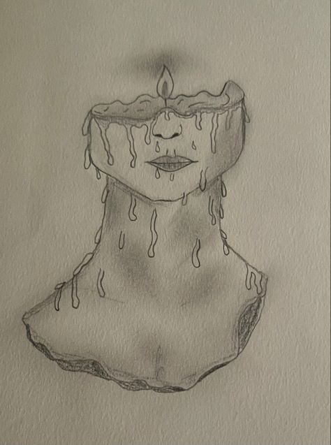 Deep Drawing Ideas Sketches, Drawings Of Deep Thoughts, Deep Things To Draw, Deep Pencil Sketches, Pencil Drawings About Overthinking, Art Sketches Deep, Things To Draw At Night, Melting Person Drawing, Drawings For Overthinkers