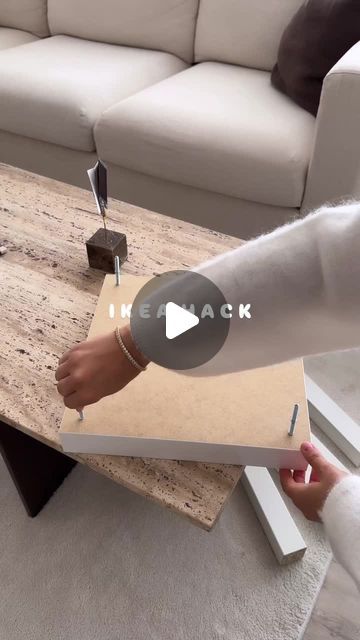 Lack Hacks Ikea, Lack Ikea Ideas, Ikea Nesting Tables, Ikea Lack Table Hack, Ikea Lack Hack, Lack Hack, Cube End Table, Ikea Table Hack, Lack Table