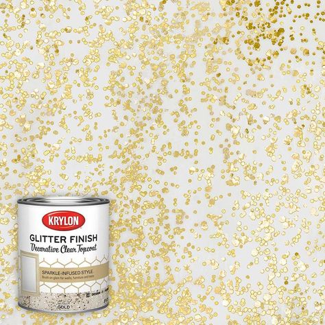 Gold Glitter Countertop, Glitter Bathroom, Gold Paint Colors, Method Soap, Gold Glitter Paint, Sparkle Paint, Glitter Wall, Gold Spray Paint, Gold Spray