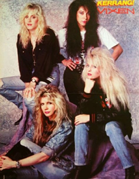 Female Metalhead 80s, 80s Mullet Women, 80s Metal Aesthetic, Mullet Party, 80s Rock Fashion Women, 80s Metal Fashion, 80s Rocker Chick Outfit, Janet Gardner, Jan Kuehnemund