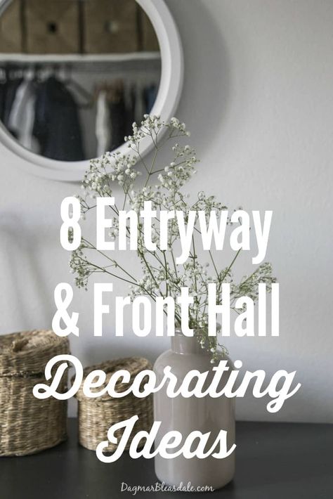 Front Hall Decor, Hall Decorating Ideas, Foyer Ideas Entryway, Front Hallway, Rustic Porch, Farmhouse Side Table, Foyer Decorating, Entryway Wall, Hall Decor