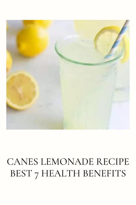 Canes Lemonade Recipe Canes Lemonade Recipe, Summertime Drinks, Lemonade Recipe, Fresh Lemonade, Refreshing Summer Drinks, Sour Taste, Lemonade Recipes, Daily Health Tips, Upset Stomach