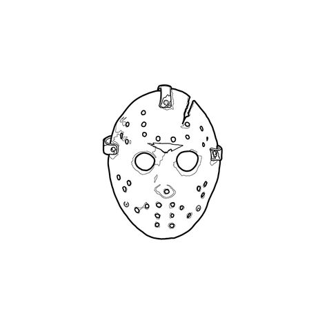 flash design   - horror -   ... jason voorhees ...  #fridaythe13th #horror #ink #art #tattoo #tattooart #bushwicktattoo #brooklyntattoo #tattoos #instadaily #design #drawing Horror Movie Small Tattoos, Horror Drawing Outline, Jason Voorhees Mask Drawing, Haunt Me Tattoo, Horror Movie Tattoos Ideas Simple, Scary Movies Tattoo Ideas, Horror Line Drawing, Simple Freddy Krueger Tattoo, Horror Line Tattoo