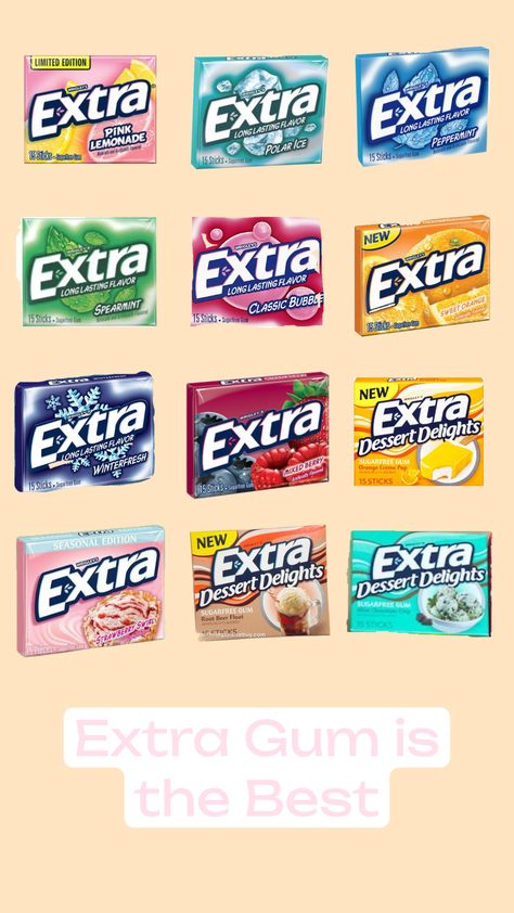 #gum#extra#thebest Extra Gum, Girly Bags, Christmas List, Gum, Yummy Food