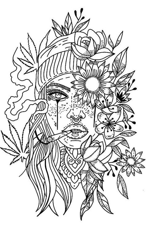 coloring sheets for adults swear words Cool Adult Coloring Pages, Trippy Coloring Pages Printable, Weird Coloring Pages, Baddie Coloring Pages, Face Coloring Pages, High Coloring Pages, Adult Coloring Books Swear Words, Face Coloring, Coloring Pages Adult