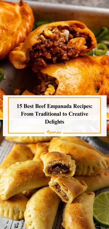 From traditional to creative delights, explore the 15 Best Beef Empanada Recipes! 🥩🥟 



#BeefEmpanadas #LatinCuisine #ComfortFood #SnackTime #DishPulse Ground Beef Empanadas Recipe Mexican, Puff Pastry Empanadas Recipe, Empanada Filipino Style, Empenada Recipe Filling, Sourdough Empanada Dough, Beef Empanadas Recipe Mexican, Empanada Filling Recipes Ground Beef, Beef Empanada Filling Recipe, Panamanian Empanadas Recipe