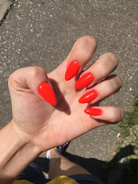 Coral Red Nails Summer, Red Coral Nails, Coral Red Nails, Red Nails Summer, Gel Moment, Red Summer Nails, Coral Nails, Nails Summer, Dipped Nails