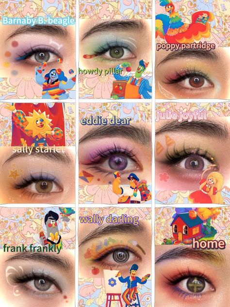 Frank Frankly, Welcome Home Posters, Flip Book Animation, Welcome Home Images, Silly Puppets, Clown Illustration, Cartoon Crazy, Cute Eye Makeup, Wally Darling