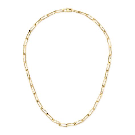 Gucci Link to Love 18ct Yellow Gold Chain Necklace YBB745654002 All the pieces from the Link to Love collection offer multiple styling possibilities, like this necklace. There are also rose or white gold bands and hoop earrings set with baguette and trilliant-cut diamonds, as well as other rings and more hoop earrings in faceted yellow gold, or a mix of white and rose gold. Chain width: 1.8mm Length: 40cm This item will arrive beautifully packaged in a unique Gucci presentation box. Rose Gold Chain Necklace, European Jewelry, Gucci Jewelry, Rose Gold Chain, Hoop Earring Sets, Latest Jewellery, Yellow Gold Chain, White Gold Band, Yellow Gold Pendants