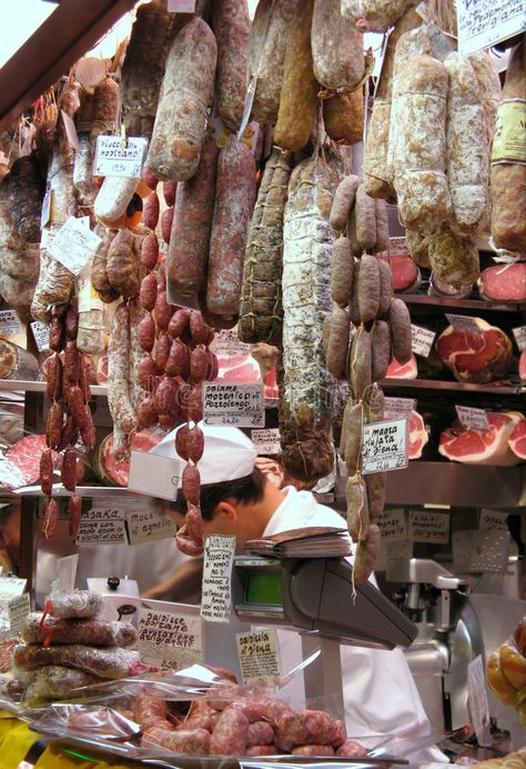 Italian Food Specialities. In a food market , #sponsored, #Food, #Italian, #Specialities, #market, #food #ad Rome Markets, Testaccio Rome, Rome Market, Italian Market, Italian Meats, Decoration Restaurant, Italian Heritage, Mama Mia, Outdoor Market