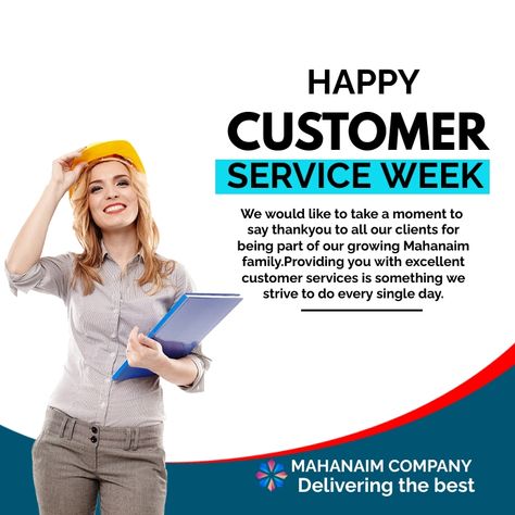 Customer Service Week Flyer Design, Customer Service Week Flyer, Happy Customer Service Week, Happy Customer Service, Customer Service Week, Web Design Creative, Interesting Facts About Yourself, Shirt Logo Design, Service Logo