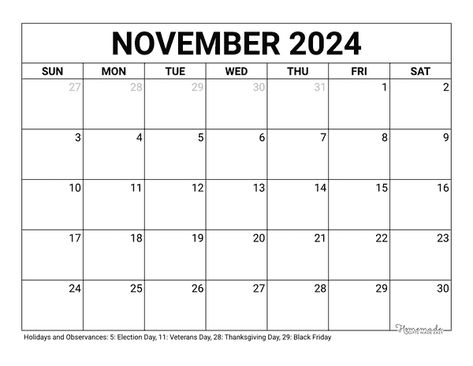 Printable Calendar | Free Printable Monthly Calendars to Download for 2024 November 24 Calendar, Free Printable November 2024 Calendar, Free Editable Calendar 2024, November 2024 Calendar Printable, Free Printable 2024 Monthly Calendar, Free Printable Monthly Calendars 2024, Free Printable Calendar 2024, Printable Calendar 2024, November Calendar 2024