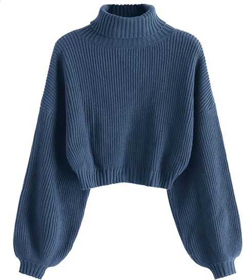 100% Acrylic
Imported
Pull On closure
Fabric: Made of soft knitted fabric, stretchy and comfy to wear. Crop knit sweater perfect for spring, fall and winter
Size: S-US 4, M-US 6, L-US 8, XL-US 10.Please refer to our size detail in description before ordering
Features: With the mock neck and turtleneck design, and the long lantern sleeves to bring an adorable defined profile, this pullover sweater is a great way to update your knitwear collection Lantern Sleeve Sweater, Loose Fit Sweater, Pullover Mode, Female Shorts, Cropped Knit Sweater, Cropped Pullover, Blue Vests, Womens Turtleneck, Home Sport