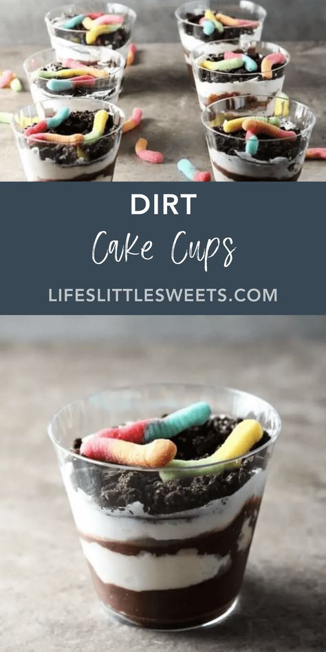 One Dirt Cake Cup | Many of us have been told to not eat dirt. There are always exceptions and these Dirt Cake Cups are a fun way to break the rules. Perfect for a family-friendly get together or child's birthday party! #dirtcup #dessert #chocolate #sweets #easy Dirtcup Dessert, Dirt Cake Cups, Dirt Cups Dessert, Dirt Cups Recipe, Dirt Pie, Easter Dirt Cake, Sweets Easy, Cake Shooters, Dirt Dessert