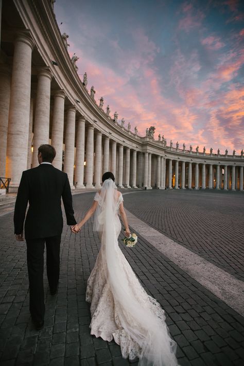 Photography: Amy And Stuart - amyandstuart.com  Read More: http://www.stylemepretty.com/destination-weddings/2015/05/13/romantic-outdoor-wedding-in-ancient-rome/ Wedding In Rome, Classic Summer Wedding, Rome Wedding, Destination Wedding Italy, Romantic Outdoor Wedding, Wedding In Italy, Fantasy Wedding, American Wedding, So In Love