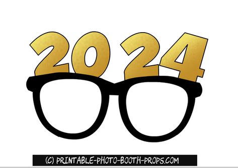 Free Printable New Year 2024 Photo Booth Props Graduation Props Printable, Photobooth Props Printable Templates, Photo Booth Props Template, Photo Booth Props Free Printables, Photo Booth Props Free, Graduation Photo Props, Candy Gifts Diy, Printable Props, Photobooth Props Printable