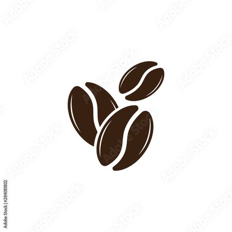 Stock Image: vector coffee beans template vector icon illustration design Coffee Bean Drawing Simple, Coffee Beans Doodle, Coffee Bean Art Drawing, Coffee Bean Doodle, Coffee Beans Drawing, Coffee Bean Drawing, Coffee Bean Graphic, Coffee Bean Illustration, Coffee Beans Illustration