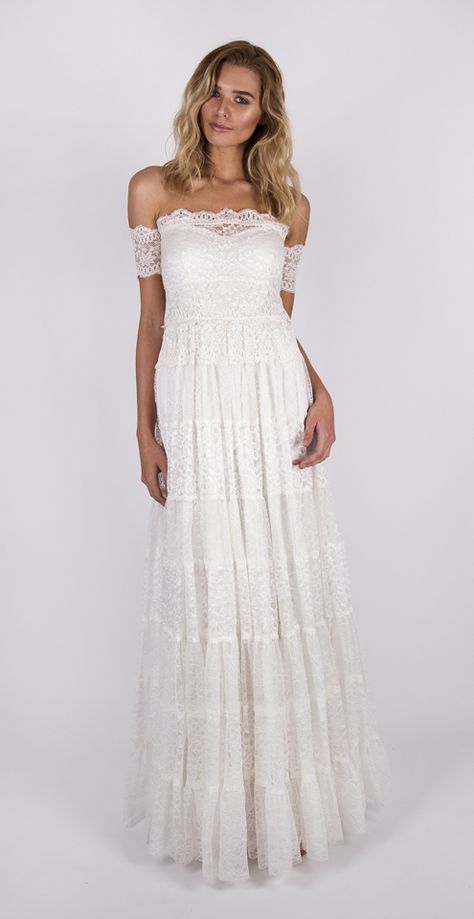 My dress - Josee (Grace Loves Lace) Wedding Dress Grace Loves Lace, Hippy Wedding, Winter Wedding Gowns, Wedding Dresses Hippie, Hippie Wedding, Grace Loves Lace, Simple Dress, Wedding Dresses Simple, Boho Wedding Dress