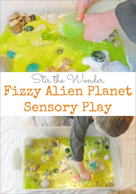 Planets Activities, Space Preschool, Kids Sensory Play, Alien Crafts, Space Project, Baking Fun, Space Activities, Play And Learn, The Letter A