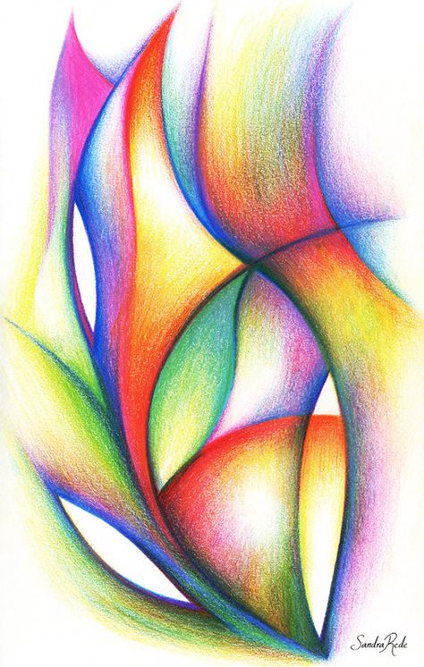 Breath | Colored pencils on paper Sandra Rede www.sandrarede… | Flickr Abstract Color Pencil Art, Colour Pencil Drawing Ideas, Colourful Drawing Ideas Creative, Easy Abstract Art, Abstract Pencil Drawings, Color Pencil Sketch, Pencil Drawing Tutorials, Crayon Drawings, Colored Pencil Artwork