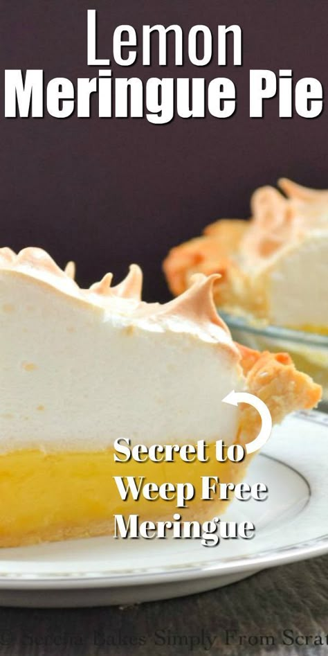 Lemon Meringue Pie Easy, Meringue Topping, Impressive Dessert, Baked Meringue, Lemon Pie Recipe, Pie Easy, Meringue Pie Recipes, Meringue Recipe, Lemon Dessert Recipes