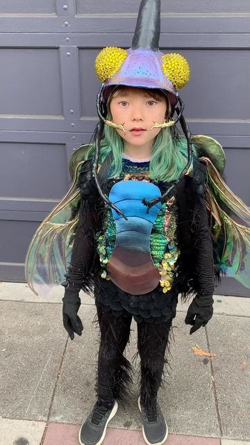 Bug Dress Up, Stag Beetle Costume, Insect Costume Diy, Bug Inspired Outfits, Bug Costume Adult, Bug Costume Diy, Cicada Costume, Insect Outfit, Shrimp Costume