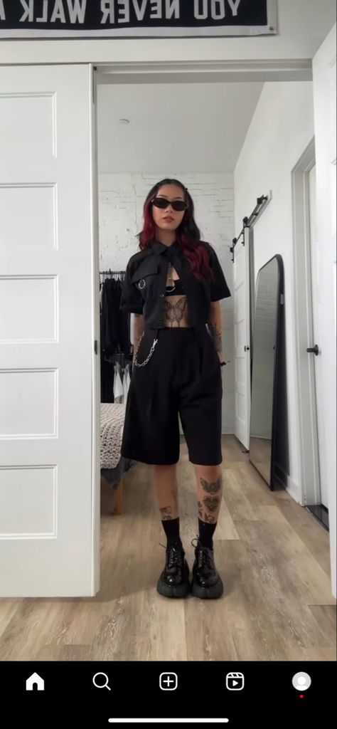 Meg Murayama, Goth Summer Outfits, Summer Outfits 2024, Summer Goth, Diy Vetement, Dark Outfits, Looks Black, Mode Inspo, Goth Outfits