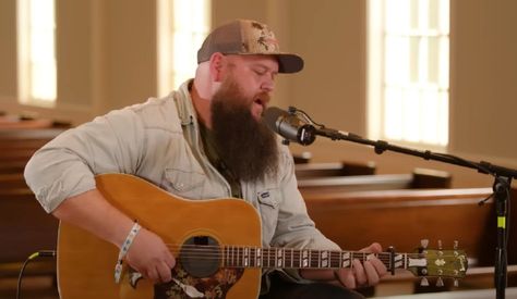 Larry Fleet Delivers ‘Back Porch Session’ Performance Of “Where I Find God,” “Workin’ Man,” & More | Whiskey Riff Larry Fleet, Find God, Pilot Episode, Finding God, Back Porch, Playing Guitar, Way To Make Money, Whiskey, Songwriting