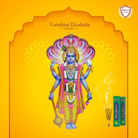 Varuthini Ekadashi, also known as #Baruthani Ekadashi, is marked on the 11th day of the Krishna Paksha as per the Amavasyant calendar. This year, it will be observed on 7 May The #VaruthiniEkadashi holds a deep meaning and importance for the Hindus. On this special day, devotees observe fast and offer prayers to Lord Vamana, the incarnation of Lord Vishnu Team @koyasincense wishes a blessed Varuthini Ekadashi #varuthiniekadashi #koyasincense Lord Vamana, Navratri Devi, Navratri Devi Images, Devi Images, Vishnu Wallpapers, Shiva Photos, Lord Vishnu Wallpapers, Ganesha Painting, Lord Vishnu