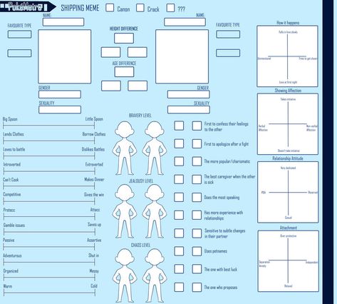 Oc Ship Chart Template, Character Ship Template, Oc Ship Template, My Ship In 5 Minutes Template, Oc Fill Out Sheet, Oc Information Sheet, Character Bio Template, Ship Template, Ship Chart