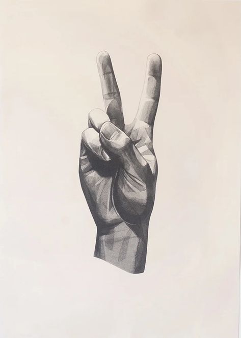 This is the first screen printed edition from the artist's sell out 'Gestures' series of digital prints. Available from Print Club London, FREE UK SHIPPING Peace Drawing, Life Drawing Reference, Arte Doodle, Finger Art, Eyes Artwork, Half Sleeve Tattoos For Guys, Book Background, Deep Art, Peace Art