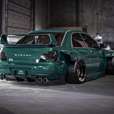 ArtStation - Brad Builds Jdm Cars Modded, Jdm Project Cars, Street Race Cars, Subaru Aesthetic, Jdm Builds, Jdm Aesthetic, Modded Cars, Jdm Subaru, Slammed Trucks