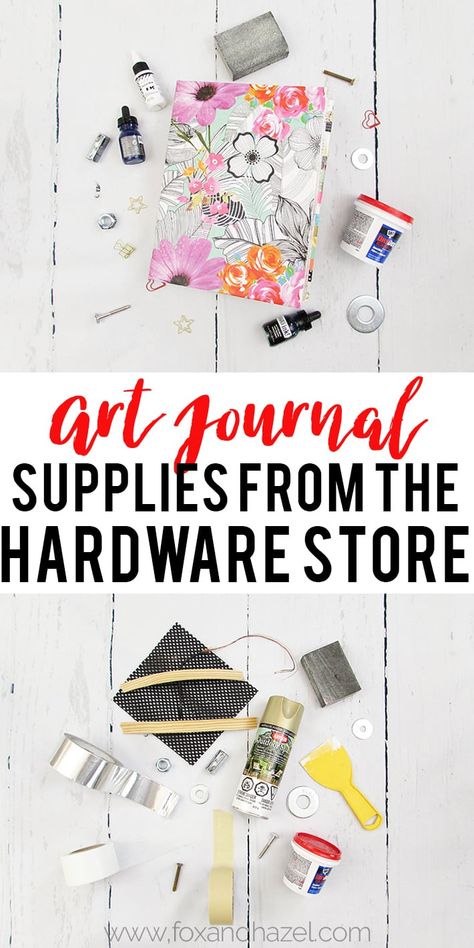 Cool Art Supplies, Art Journal Supplies, Journal Tools, Really Cool Backgrounds, Art Journaling Supplies, Unconventional Materials, Journal Things, Journal Tutorials, Visual Journaling