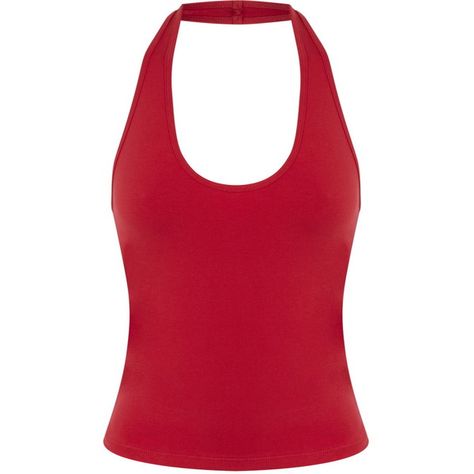 Miss Selfridge Red Halter Neck Top ($5) ❤ liked on Polyvore featuring tops, red, halterneck top, tie halter top, red halter top, jersey tops and halter top Red Halter Neck Top, Red Halter Top, Halter Shirt, Tie Halter Top, Halter Neck Crop Top, Shirts Crop, Cropped Shirts, Red Jersey, Halterneck Top