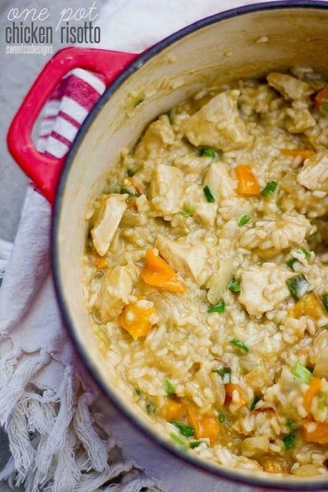 Chicken Risotto, Dutch Oven Recipes, One Pot Chicken, Risotto Recipes, Think Food, Oven Recipes, One Pot Meals, Couscous, Main Dish Recipes