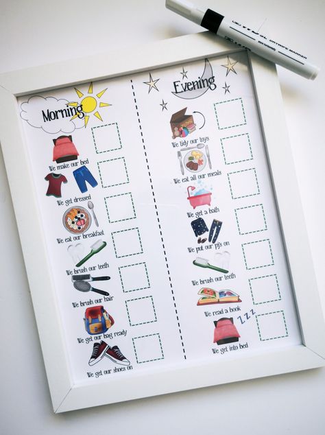 Toddler Visual Schedule, Morning Planner, Morning Routine For Kids, Habits Planner, Kids Reward Chart, Routine For Kids, Morning Routine Kids, Toddler Reward Chart, School Spirit Days