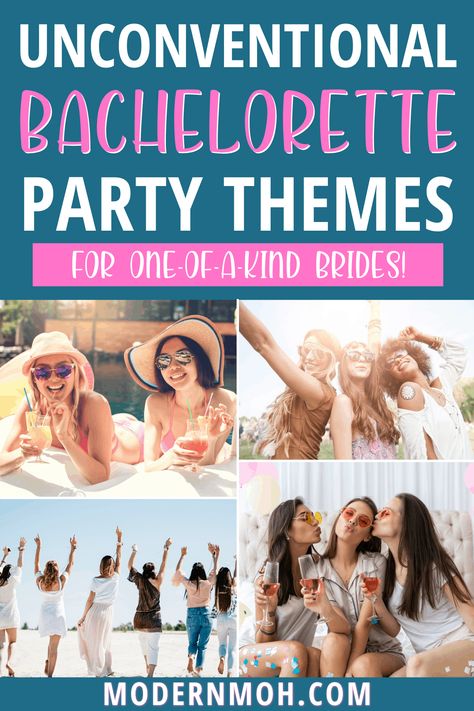 Bachelorette Party Outfit Themes Fun, Bachelorette Going Out Themes, Trendy Bachelorette Party, Bachelorette Party Unique, Summer Bachelorette Party, Hens Party Themes, Funny Bachelorette, Bachelorette Party Weekend, Awesome Bachelorette Party