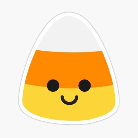 Cute Candy Corn Sticker. Removable, kiss-cut vinyl stickers. Super durable and water-resistant1/8 inch (3.2mm) white border around each design. Matte finish. Easy Halloween Decorations, Cute Candy, Sticker Cute, Halloween Stickers, Easy Halloween, Candy Corn, Cricut Ideas, Vinyl Stickers, White Border