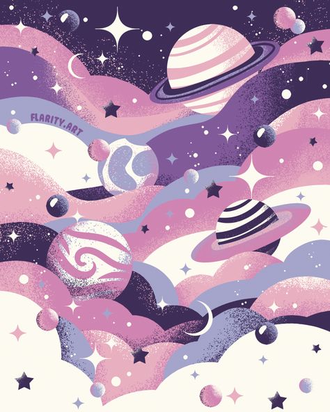 Some dreamy skies for your feed today 🌟✨🌌 Purple Skies illustration in @clipstudioofficial #digitalartist #illustrationartists #illustration #clipstudiopaint #digitalillustration #digitalart #artofinstagram #cozyart #spiritual #art #illustrationoftheday Galaxy Illustration Art, Purple Illustration Art, Pink And Purple Aesthetic, Outer Space Illustration, Galaxy Illustration, Love Galaxy, Purple Illustration, Galaxy Aesthetic, Purple Skies