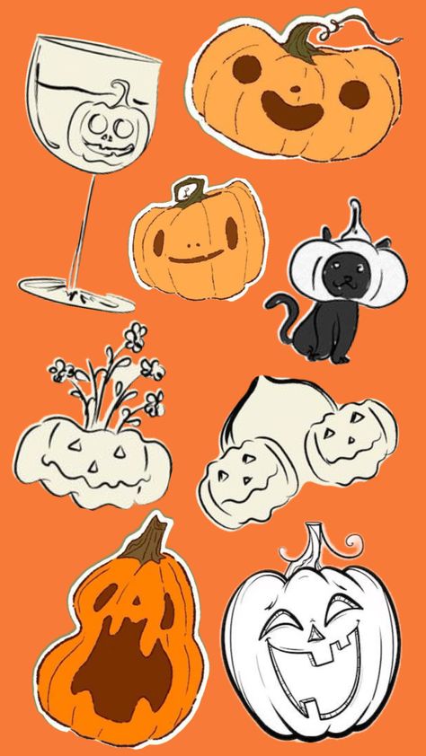 Cute Pumpkin Doodle, Pumpkin Doodle, Easy Fall, Cute Pumpkin, Doodles, Quick Saves, Art