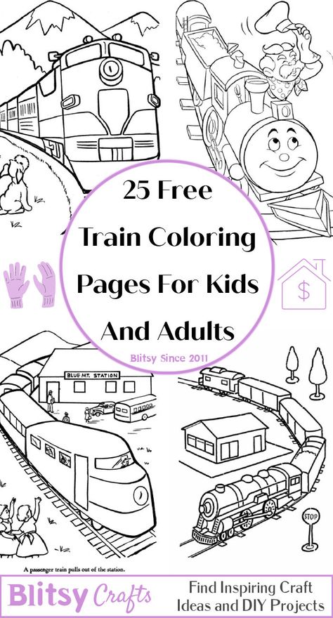 Free Train Printables, Train Line Drawing, Train Activities For Kids, Train Coloring Pages Free Printable, Happy Birthday Free Printable, Train Template, Paper Train, Blank Coloring Pages, Train Coloring Pages