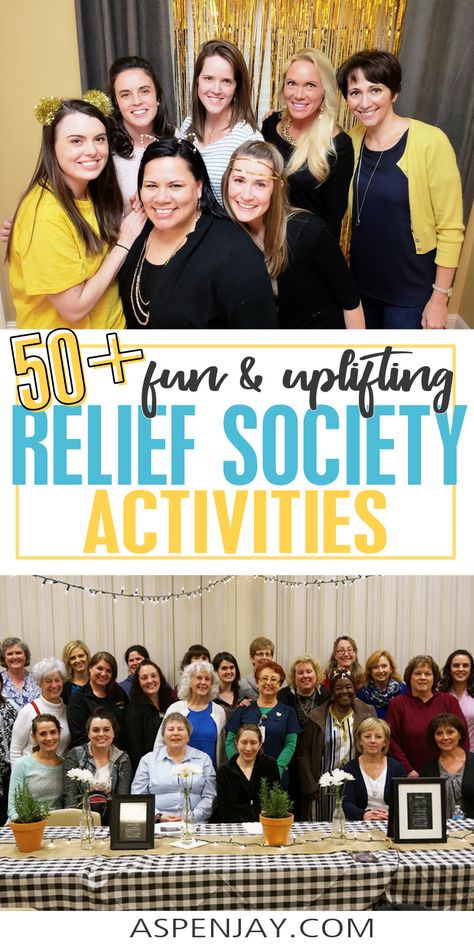 50+ Fun Relief Society Activities that your sisters will thoroughly enjoy and talk about for months to come! Relief Society November Activities, Ministering Relief Society Activity, Relief Society Christmas Dinner Ideas, Lds Relief Society Christmas Activity, Galentines Relief Society, Favorite Things Relief Society Activity, Ideas For Relief Society Activities, Relief Society Friendshipping Activities, Lds Relief Society Christmas Activities