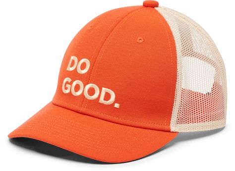 Offering styling sun protection with a breathable design that your little adventurer will love  the kids' Cotopaxi Do Good trucker hat is perfect for outdoor exploration and backyard play. Best Trucker Hats, Customer Aesthetic, Sport Hats, Adventure Hat, Outdoor Exploration, Op Logo, Backyard Play, Ski Gloves, Sport Hat