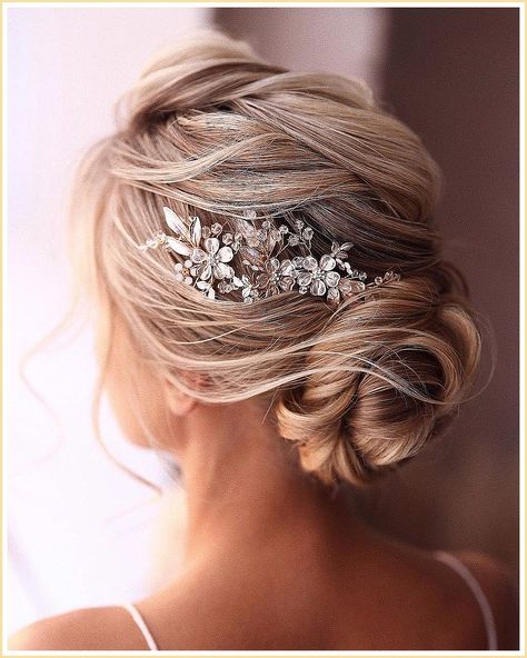 Winter Wedding Updo Bridal Hair - Amazon.com, everybody's favorite online store. Visit to get everything you desire today. Wedding Hair Up, Mother Of The Bride Hair, Vintage Wedding Hair, Bridal Hair Updo, Long Hair Updo, Homecoming Hair Down, Wedding Hair Inspiration, Black Hairstyles, Hairstyles For Medium Length Hair